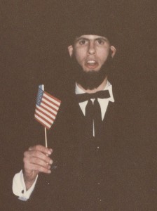 Peter Wilt as Abraham Lincoln, circa 1985